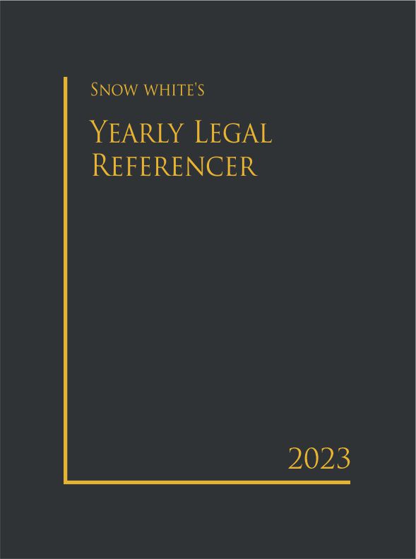  Buy SNOW WHITE YEARLY LEGAL REFERENCER 2023( SMALL)